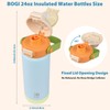 BOGI Insulated Water Bottles 24oz BPA-Free with 2 in 1