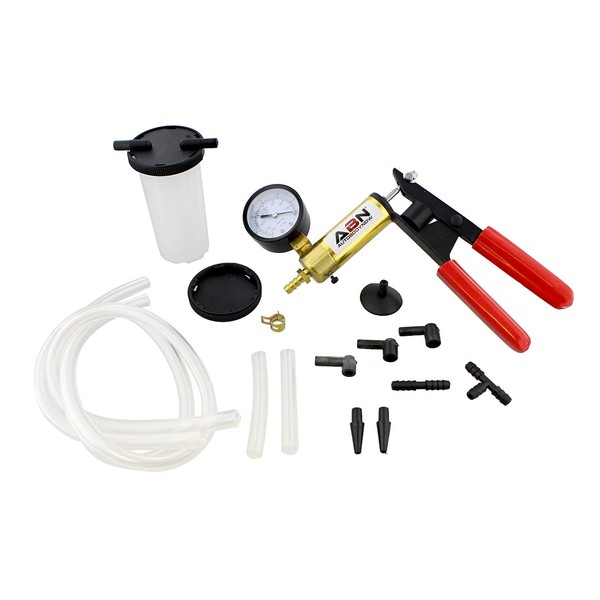 ABN Brake Bleeder Kit Universal Vacuum Pump & Brake Bleeding Tester Set for Automotive Service & Airtight Food Canning