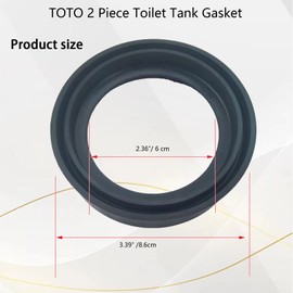 Tank to Bowl Gasket replacement parts for Toto Aquia dual flush Valve toilet,Compatible with TOTO 9BU062E,toto dual flush valve replacement