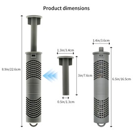 Amestar 3 Pack Silver Ion Cartridge for Hot Springs Spa, Hot Tub Filter Cleaner, Spa Ag+ Mineral Ion Cartridge Sticks for Hot Tub, Provide Clean and Clear Water- Grey