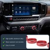Auovo Volume/Tune Knob Covers A/C Knob Covers Rings Trims Compatible