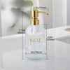 Mekoly Gold Glass Soap Dispenser with Rust Proof Metal Pump,
