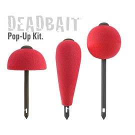 blntackle76 Jenzi Pop Up Kit Red 3-6 Pieces Buoyancy Body Dead Bait Pike Bait + Fishing Scissors or Free Petri Sticker (3 Buoyancy Bodies + Fishing Shears)