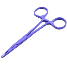 AAProTools Purple Color Mosquito Locking Hemostat Forceps Straight 5" Ideal for All Types of Hobby and First Aid Kit