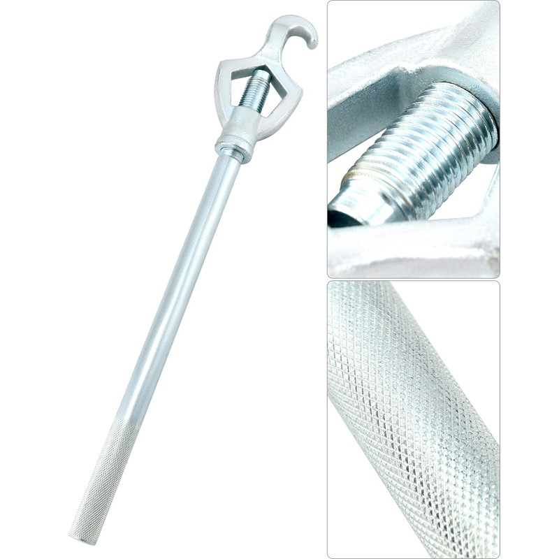 QWORK Adjustable Fire Hydrant Spanner Wrench, 16-1/4 in Length, Fits