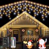 Ollny Icicle Lights for Outside 504LED 41FT, Warm and Cool