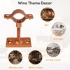Lily's Home Bar Wall Mount Single Wine Bottle Display Holder,