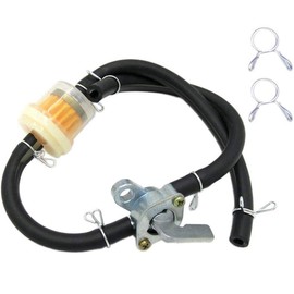 ZAMDOE Petrol Fuel Filter Kit, Tap on Petrol Switch of Petrol Tap Hose Line for 50 70 90 110 125 150cc ATV, Gas Generator Engine Replacement Part