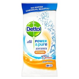 Dettol Power & Pure Kitchen Wipes Large