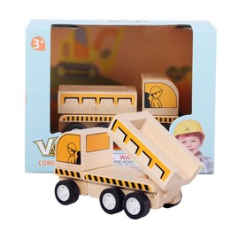 Udeas Dump Truck Wooden Toy, Dumper Toy, Toy for Outdoors, Construction Site Vehicles for Children from 3 Years