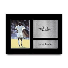 HWC Trading Lucas Radebe Leeds United Gifts Printed Signed Autograph Picture for Football Fans and Supporters - A4