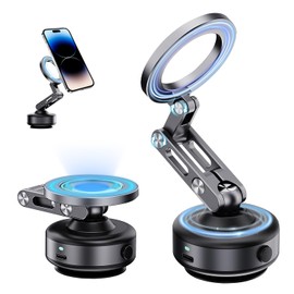 YOUSHEME Nixie Vacuum Magnetic Car Phone Mount,Nixie N’Go Pro 360 Adjustable Suction Cup Phone Mount,nixiveofficial Foldable Smart Double-Sided Magnetic Phone Holder Hands-Free for Smooth Surface