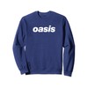 Oasis – White Logo On Navy Sweatshirt
