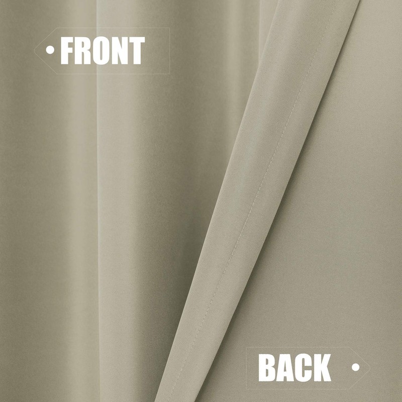 BONZER Outdoor Curtains for Patio Waterproof Thick Privacy Grommet Sunlight