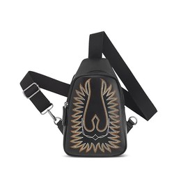 ARIAT Women's Casanova Leather Sling Bag, Black