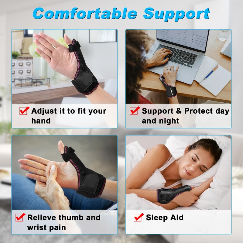 Fasola Reversible Thumb Brace for Right & Left, Thumb Splint