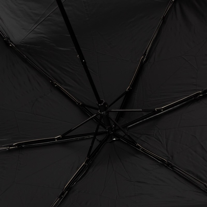 Champion CHU25MN55 Mini Folding Umbrella, Off-White, Logo Pattern, 21.7 inches