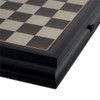 Black Stained Chess Board with Storage Drawers