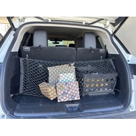 EACCESSORIES EA Trunk Organizer Cargo Net for Infiniti QX60 2022-2026 – Envelope Style Cargo Net for SUV – Premium Mesh Elastic Car Trunk Organizer Vehicle Carrier Storage – Compatible with QX60