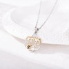 TALYKONG Bee Necklaces for Women Honeycomb Pendant Necklace Bee Jewelry