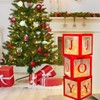 Christmas Decorations Large Red Transparent Light Box, Holiday Party Home