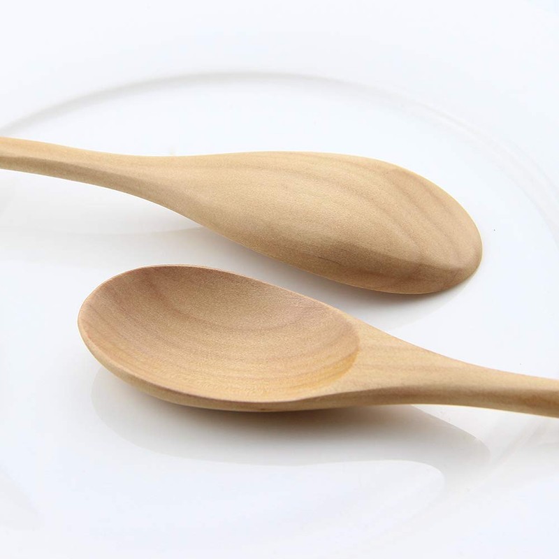 AOOSY Hemu Wooden Soup Spoons with Box Pack of 5
