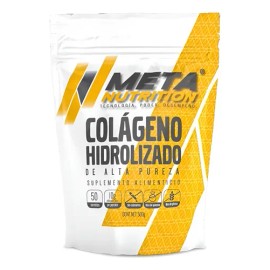 Meta Nutririon Colageno Hidrolizado 500 Gr 50 Porciones Sin Sabor