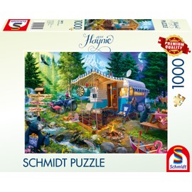 Schmidt Spiele 58575 Jeff Haynie with the Caravan in the Mountains, 1000 Pieces, Multi-Coloured