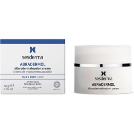 Sesderma Abradermol Crema Exfoliante Facial y Corporal con Microdermoabrasión, Elimina Células Muertas, Renueva y Suaviza la Piel, para Todo Tipo de Piel, 50 g