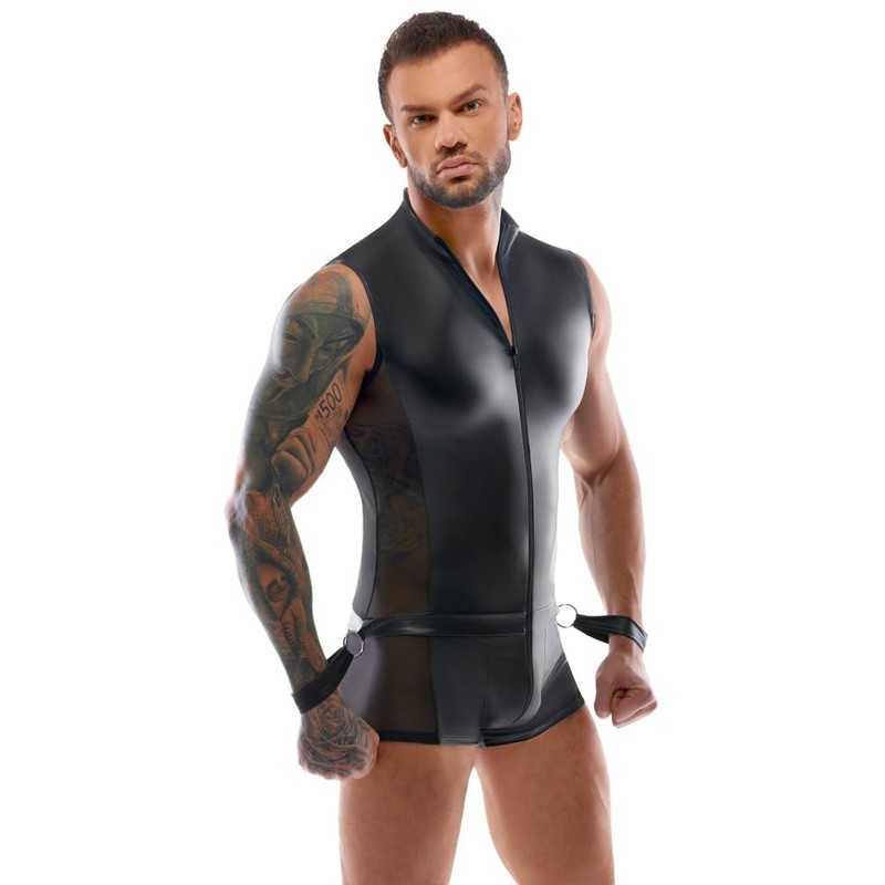 mens overall&cuffs L black