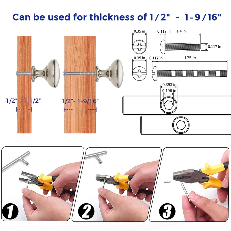 Ravinte 25 Pack Kitchen Cabinet Knobs Dresser Knobs Drawer Knobs