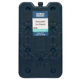 Polar Gear Large Pack 25cm Freezer Block Ice Brick – Long lasting Reusable Ice Board - Cooler Block for Travel Picnic – Just Freeze & place in your Cool Bag Box to keep food & drinks cool – Navy Blue