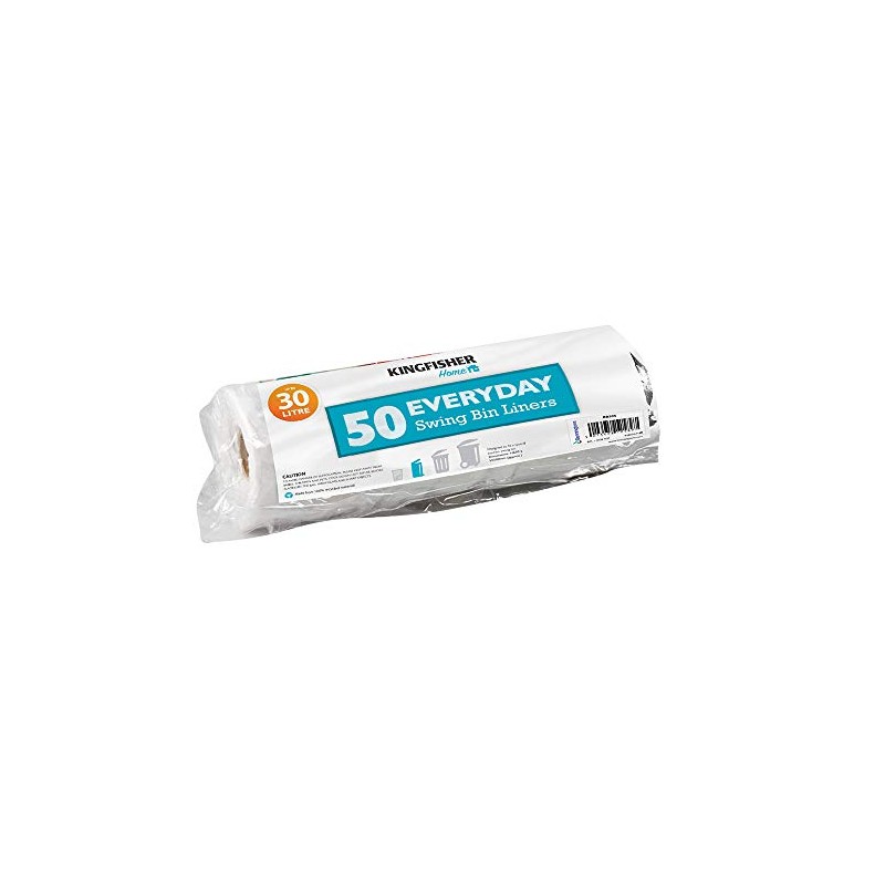 Kingfisher BB50S 30 Litre Everyday Swing Dustbin Bin Bag Liners/Refuse