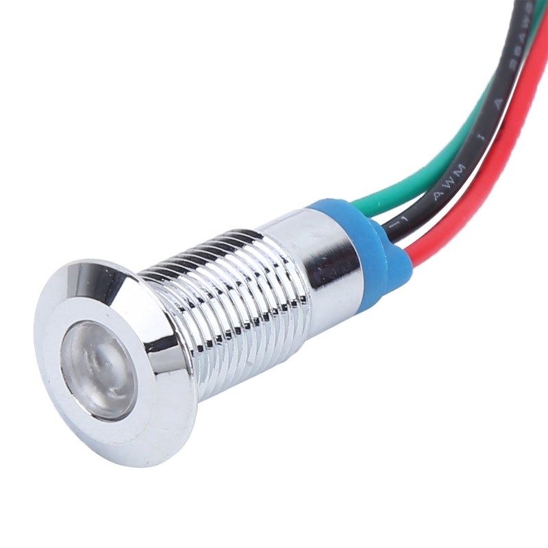 4 Set LED Indicator Light Signal Common Anode Waterproof Metal