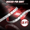 MYPLUS 15ft LED Boat Lights Strip with Bluetooth Control, Waterproof