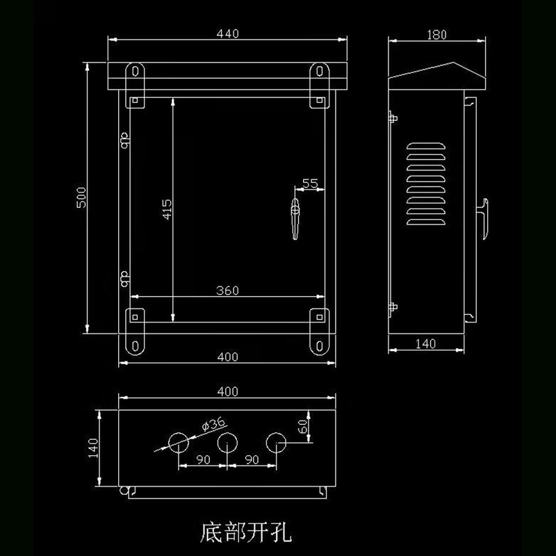 GERSIK 304 Outdoor Stainless Steel Electrical Box Enclosure, IP67 Waterproof