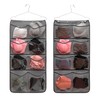 ANIZER Dual Sided Hanging Closet Organizer Durable Socks Stocking Clothes