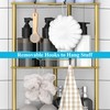HuggieGems 3 Tier Floor Standing Corner Shower Caddy Organizer Shelf