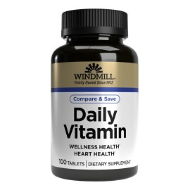 Daily Vitamin Multivitaminico 100 Tabs Windmill Es Sin Sabor