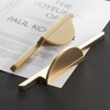 Myxekllo Gold Drawer Pulls Half Moon Drawer Pulls, Brushed Gold