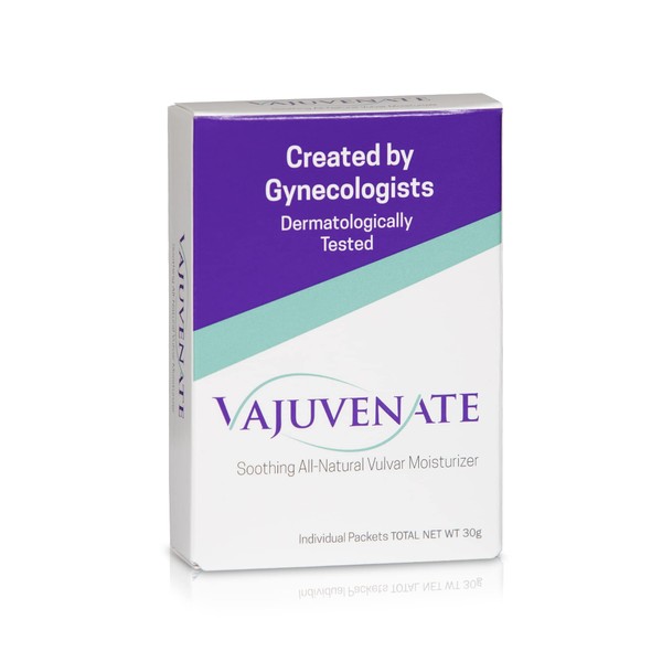 VAJUVENATE Vulvar Cream: Coconut Oil, Vitamin E & Shea Butter for Vaginal Relief, Anti-Itch Moisturizer by Five OB/GYNs, 6-Pack