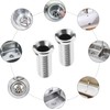 Zhenghebuy Sink Basket Screw,2 Pieces 35mm Hollow Kitchen Sink Plug