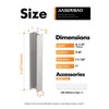 JIASENBAO 5 Pack Self- Adhesive Silver Cabinet Pulls 5-1/2" Length