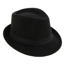 Sombrero. Sombrero Fedora De Fieltro De Lana.