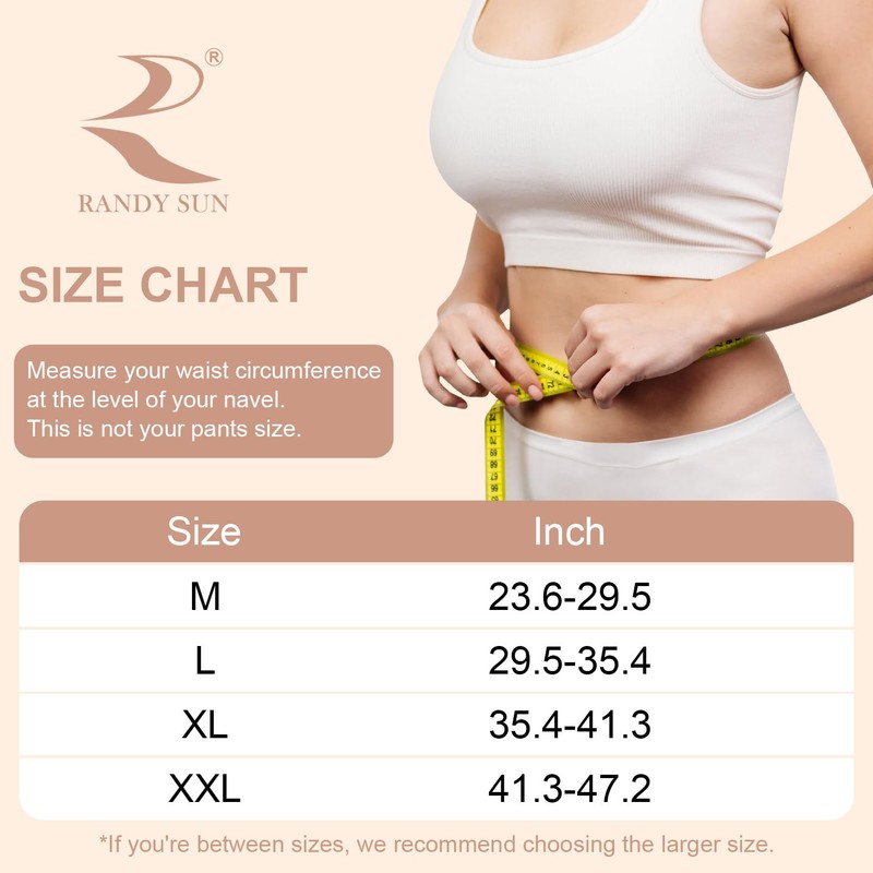 RANDY SUN Lower Back Brace for Women, Lightweight Compression Back