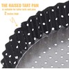 PENGQIMM Perforated Quiche Tins with Loose Base,24 cm Round Quiche