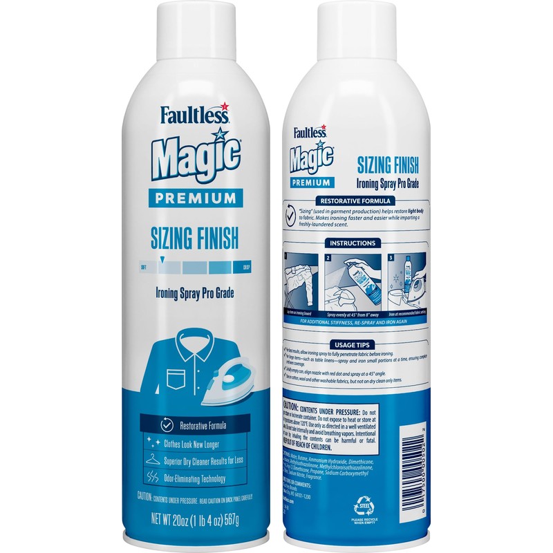 Magic Sizing Spray Light Body – No Flaking or Clogging!