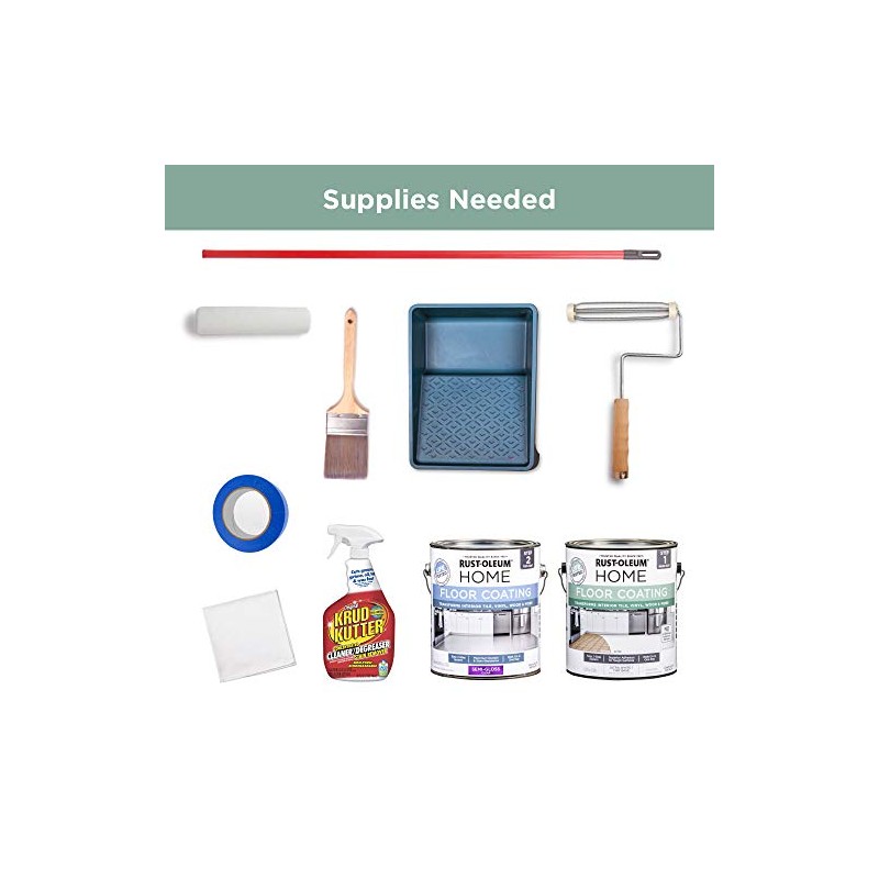Rust-Oleum Home Rust-Oleum 367592 Home Interior Floor Coating Kit, Matte