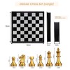 Foldable Magnetic Chess Set with Deluxe Gold and Silver Magnet