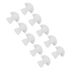 30pcs Hearing Amplifiers Eartips Soft Silicone White Accessories Replacement Earbud